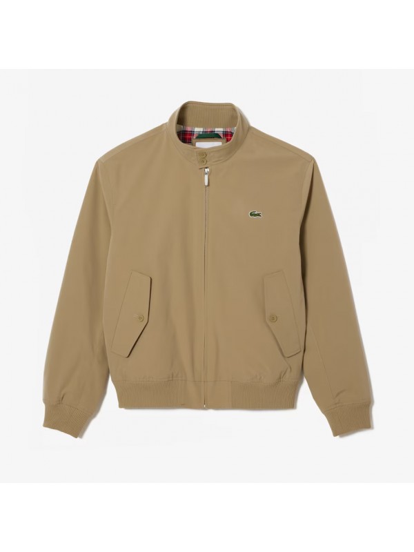 Lacoste Men s Water Repellent Light Twill Jacket In Beige BH0538 00
